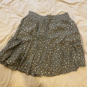 Crescent Polka Dot Flowy Skirt